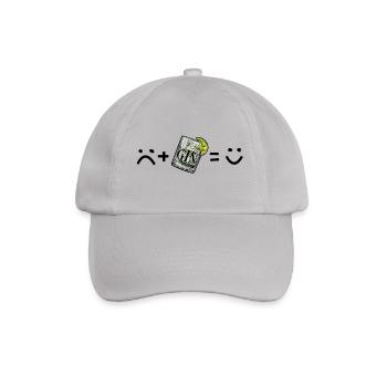 Triste moi (triste) + Gin Tonic = Happy Me - Casquette classique - bruyère - Devant