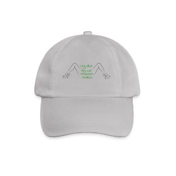 Lie down. We need to talk. - Baseball Cap - grey - Front