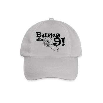 Bums die Neun - Baseballkappe - Grau - Vorne