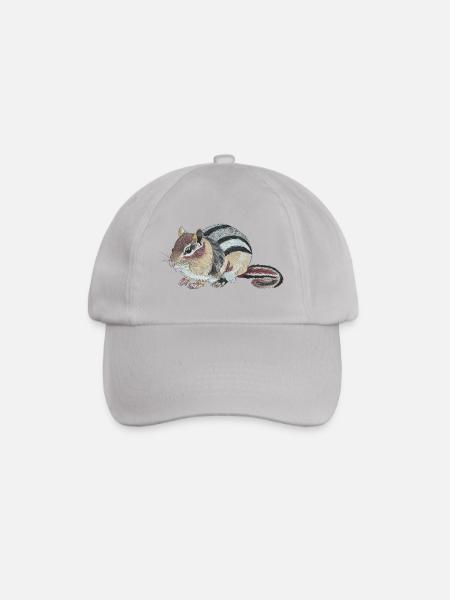 Streifenhörnchen Chipmunk Backenhörnchen Burunduk - Baseballkappe - Grau