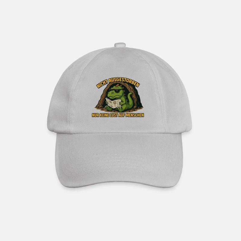 Sarkastischer Dinosaurier - Baseballkappe - Grau