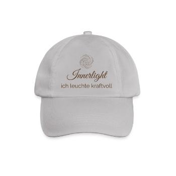 Inner Light - Entfache dein inneres Leuchten - Baseballkappe - Grau - Vorne