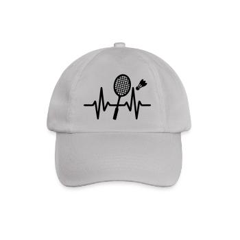 Raquette de badminton Motif de badminton - Casquette classique - bruyère - Devant