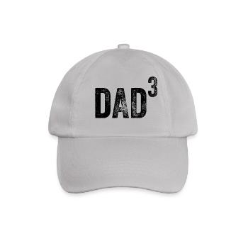Papa à la puissance de 3 père de trois cadeau de fête des pères - Casquette classique - bruyère - Devant