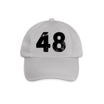 48 - Baseballkappe - Grau - Vorne