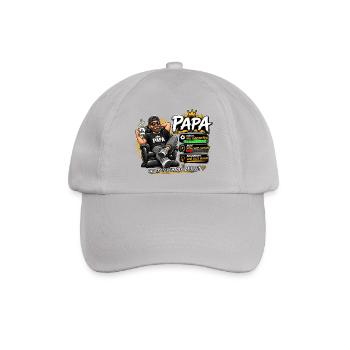 Papa -Lustiges Geschenk- - Baseballkappe - Grau - Vorne