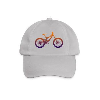 Downhill Bike Mountainbike - Baseballkappe - Grau - Vorne