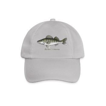 Zander Fishing Fishing Predatory Fish - Baseball Cap - grey - Front