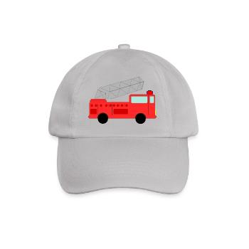 feuerwehr feuerwehrmann firefighter firetruck fire - Baseballkappe - Grau - Vorne