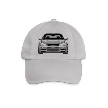 legends never die skyline r34 gtr - Baseballkappe - Grau - Vorne