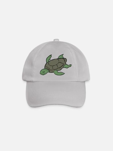 Schildkröte - Baseballkappe - Grau