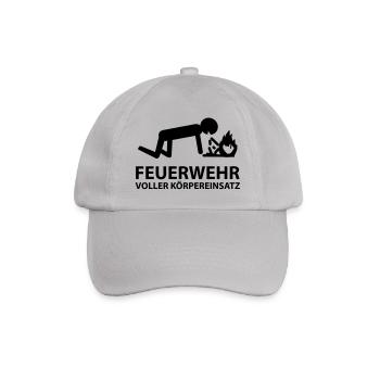 feuerwehr_koerpereinsatz - Baseball Cap - grey - Front