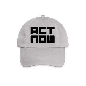 act now - Baseball Cap - grey - Front