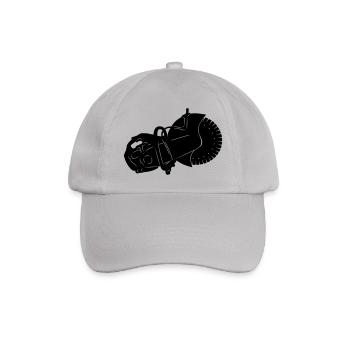 stone sawing stone sawing machine - Baseball Cap - grey - Front