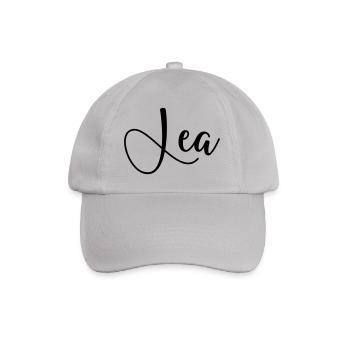 name lea - Baseballkappe - Grau - Vorne