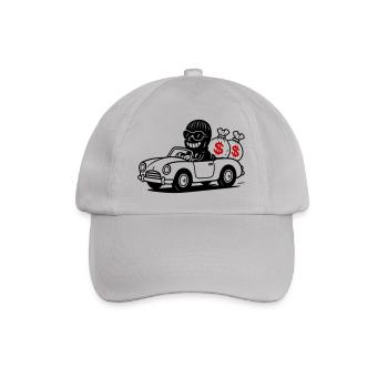 Bank Robber Gangster Funny - Baseball Cap - grey - Front