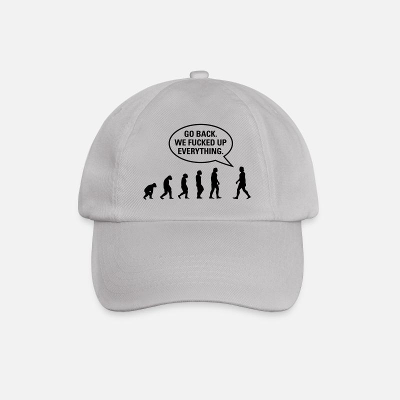 Fucked up Evolution - Baseballkappe - Grau