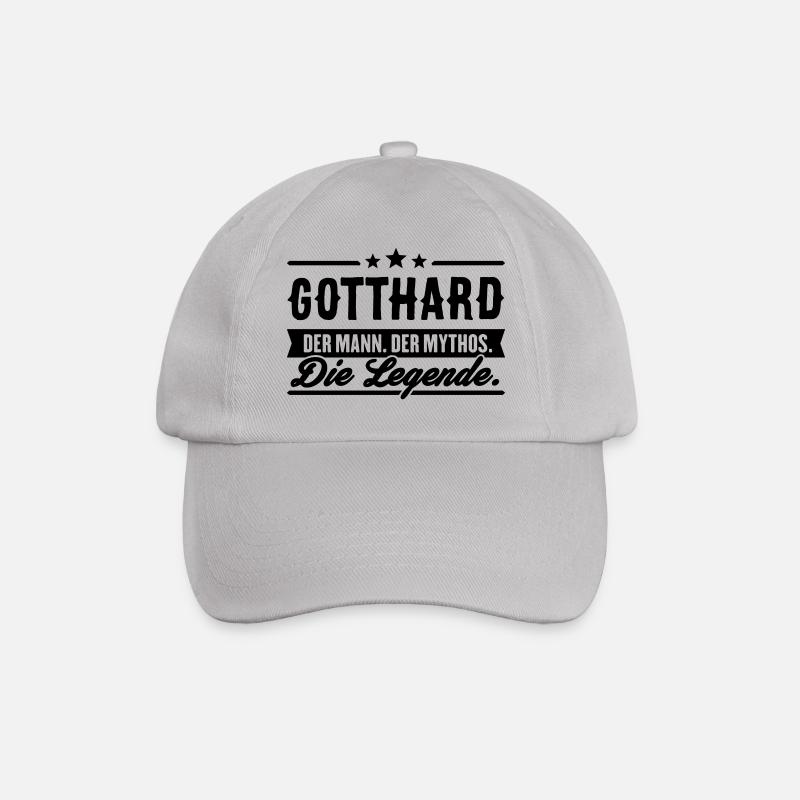 Mann Mythos Legende Gotthard - Baseballkappe - Grau