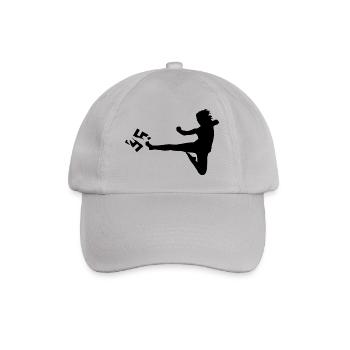 against Nazis - Baseball Cap - grey - Front