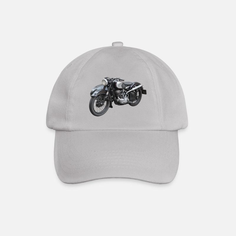 motorcycle - Baseball Cap - grey