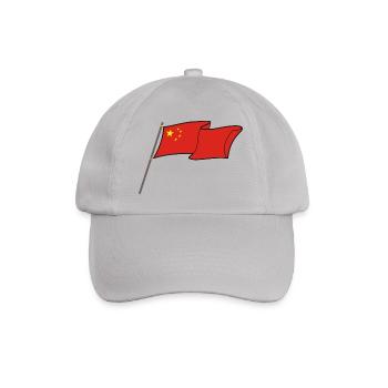 Flag China T-Shirt Chinese Flag Gift - Baseball Cap - grey - Front