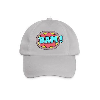 Bam! - Baseball Cap - grey - Front