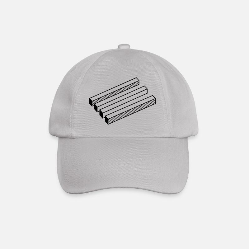 optical illusion - Baseball Cap - grey