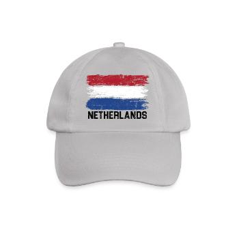 Brushstroke Tricolor Flag - Baseball Cap - grey - Front