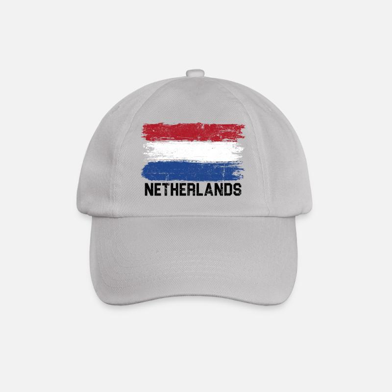 Drapeau tricolore à coups de pinceau - Casquette classique - bruyère