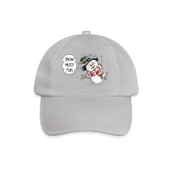 Drôle de bonhomme de neige disant I Noël d’hiver - Casquette classique - bruyère - Devant