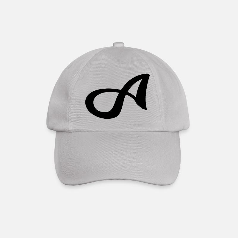 Letter A - Baseballkappe - Grau