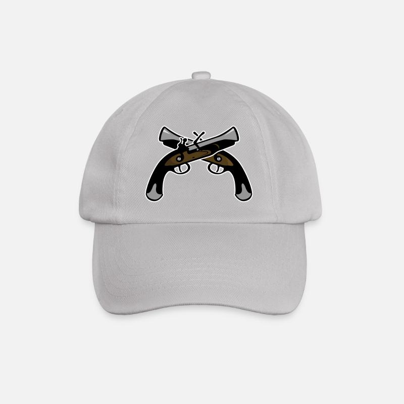 Pirate Guns - Baseball Cap - grey