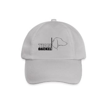 TEAM Dackel Hunde Hund Wilsigns - Baseballkappe - Grau - Vorne
