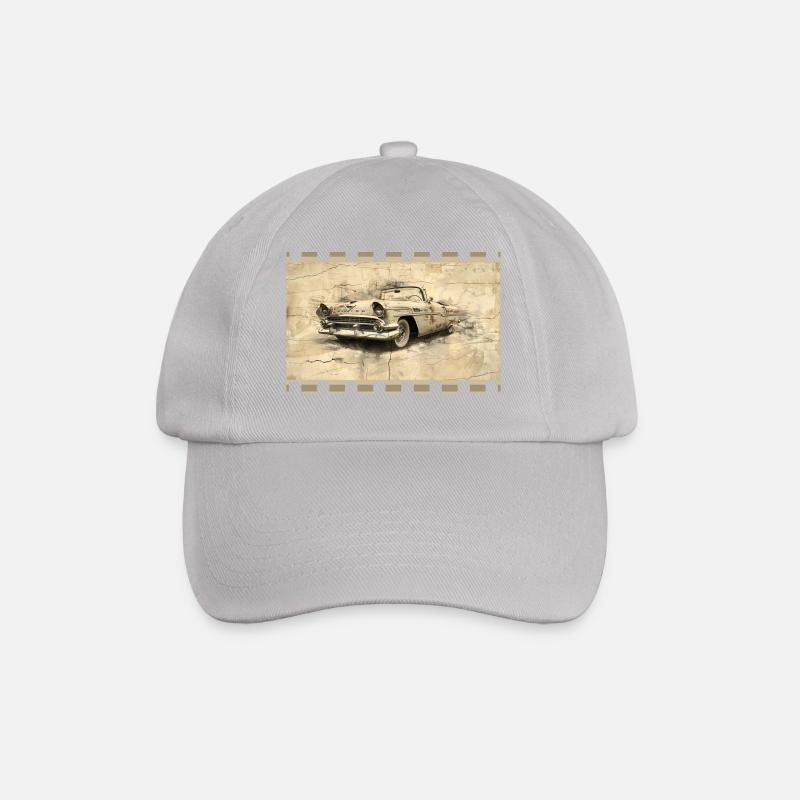 Oldtimer in nostalgischer Patina - Baseballkappe - Grau