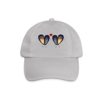 The two little love molds - Baseball Cap - grey - Front