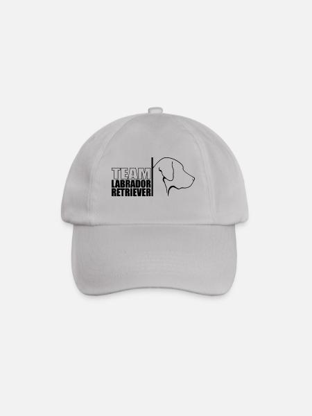 TEAM Labrador Retriever Hunde Hund Labbi Wilsigns - Baseballkappe - Grau