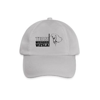 TEAM Wirehaired Vizsla Dog Vischel Wilsigns - Baseball Cap - grey - Front