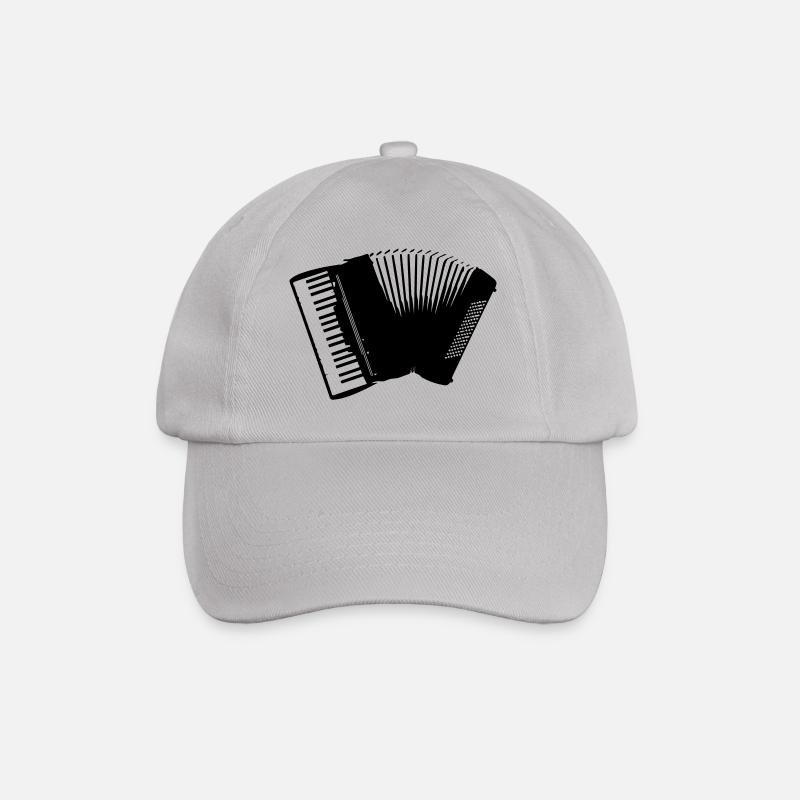 Akkordeon - Baseballkappe - Grau
