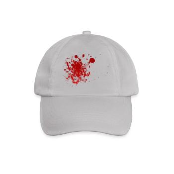 Blut Spritzer Splatter Halloween Blutspritzer - Baseballkappe - Grau - Vorne