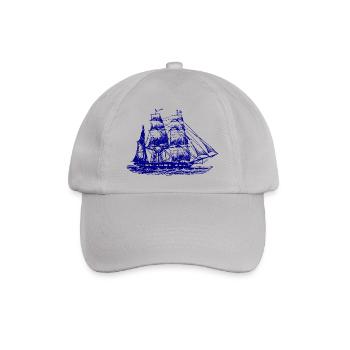 Sailboat sailing ship - Baseball Cap - grey - Front