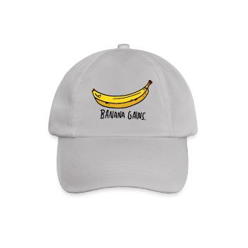 Banana Gains Banana Sport Fitness Gym Gift - Baseball Cap - grey - Front