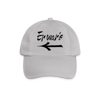 er wars - Baseballkappe - Grau - Vorne