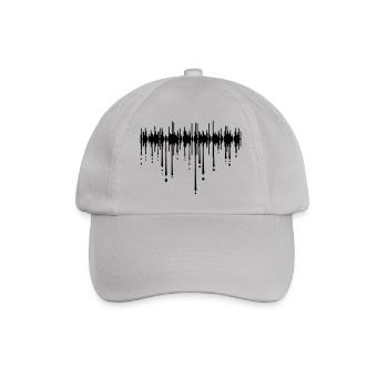 soundtrack drops graffiti mirroring sound play cool - Baseball Cap - grey - Front