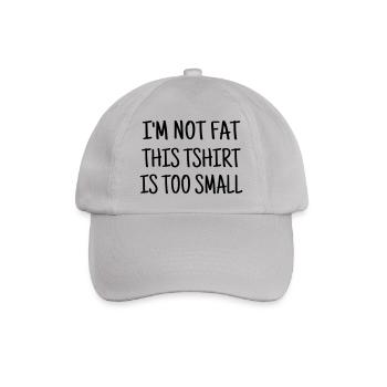 Fat - Chubby - Sport - Diet - Humor - Plump - Joke - Baseball Cap - grey - Front