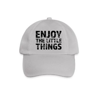 Enjoy the little - Baseball Cap - grey - Front