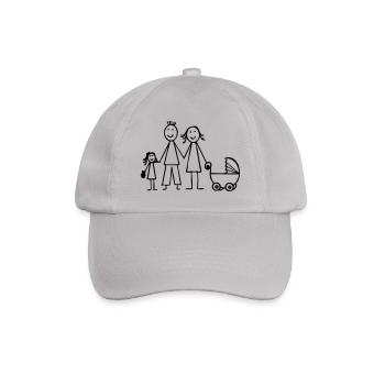 Familie - Baseballkappe - Grau - Vorne