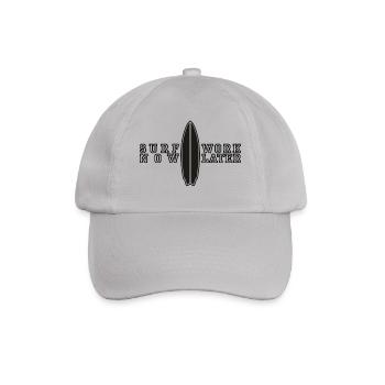 surfer maintenant travailler plus tard 2 - Casquette classique - bruyère - Devant