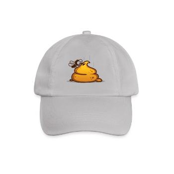 Une mouche se trouve sur une pile de merde - Casquette classique - bruyère - Devant