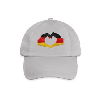 Main Coeur Allemagne Drapeau 010 - Casquette classique - bruyère - Devant
