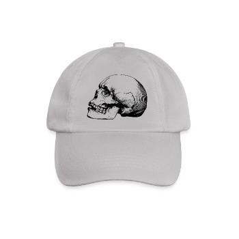 Totenkopf - Baseballkappe - Grau - Vorne